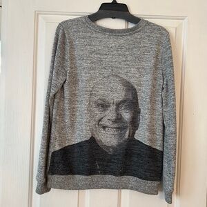 EMILY IN PARIS Pierre Cadault Sweater Heather Gray SOFT NWT Small